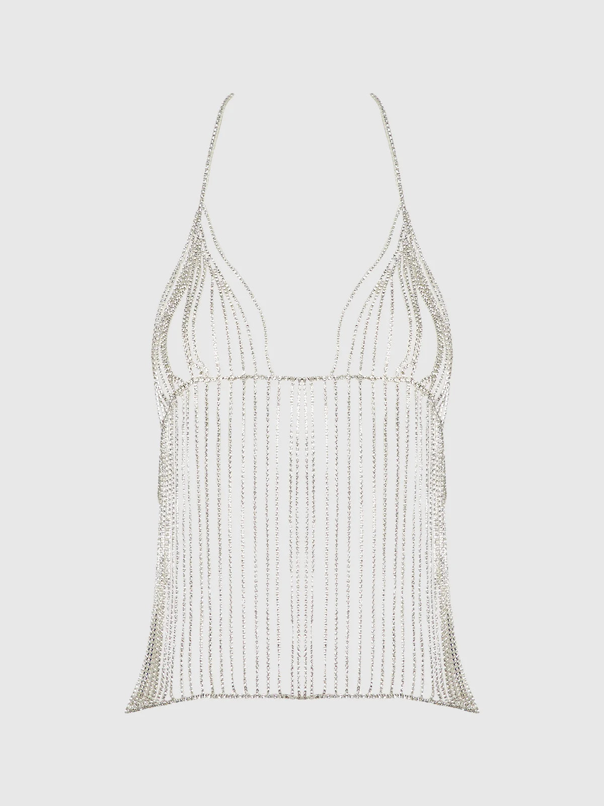 Rhinestone Plunge Cami — view 5 | Lavah Pleasure
