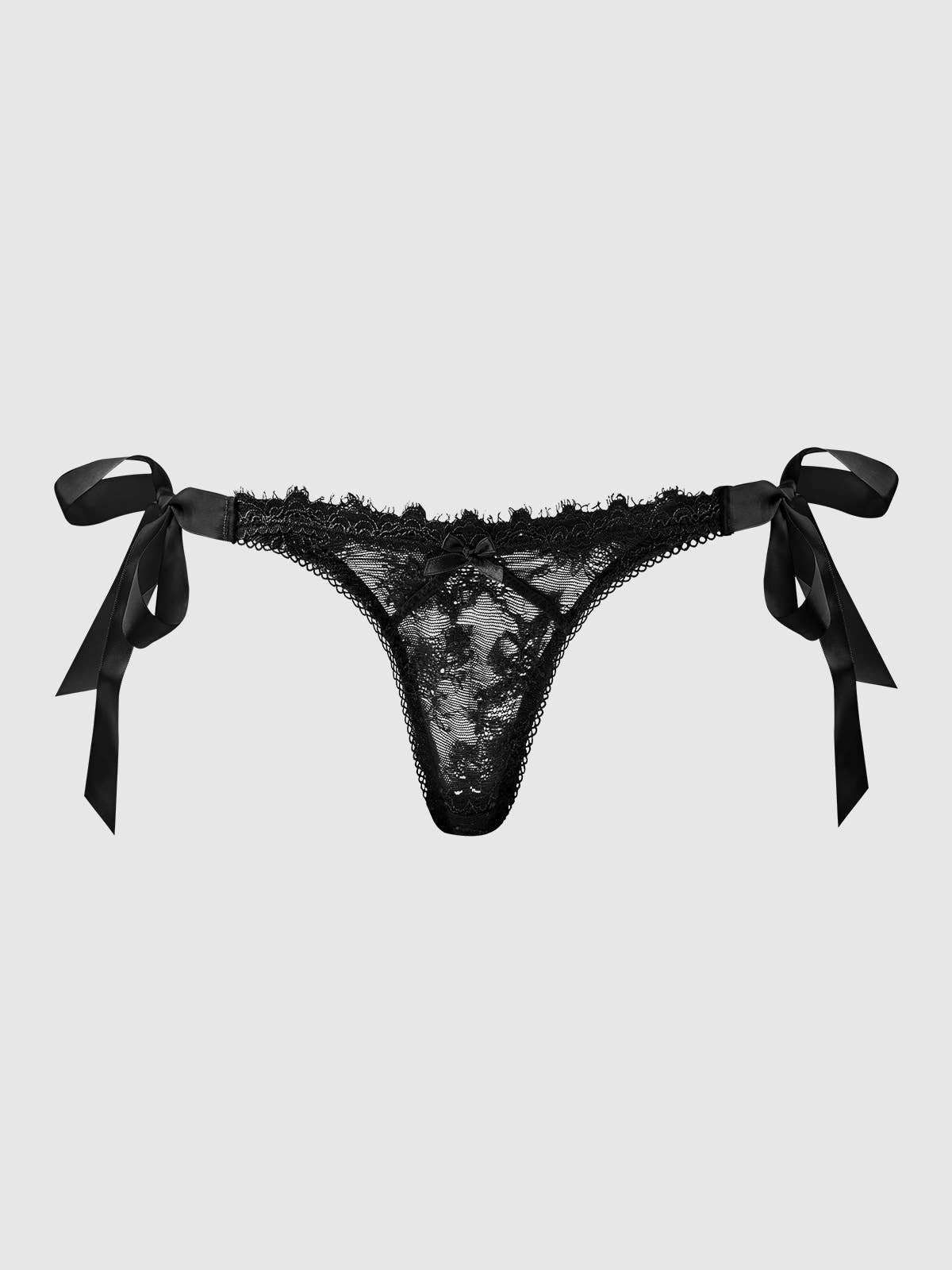 Lace Drop Off Panty — view 9 | Lavah Pleasure