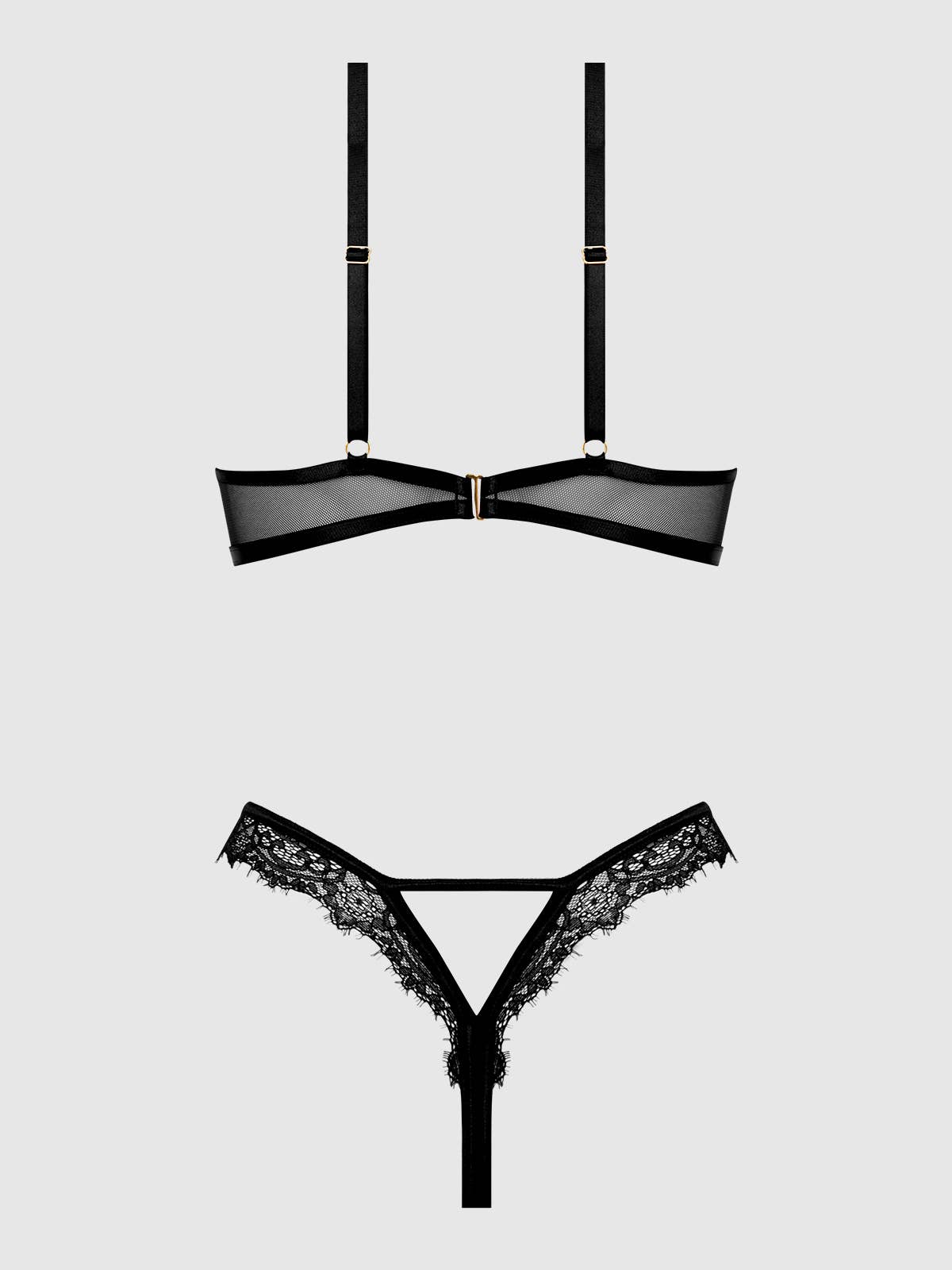 Nadia Lace Cutout Teddy