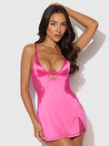 Issadora Oilslick & Lace Underwire Chemise Set — Chemise | Lavah Pleasure