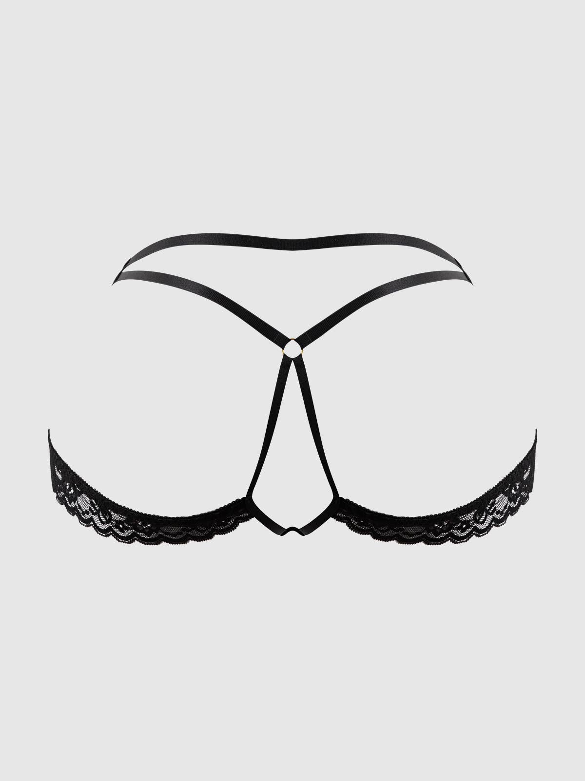 Kiki Backless Lace Tanga Panty — view 5 | Lavah Pleasure