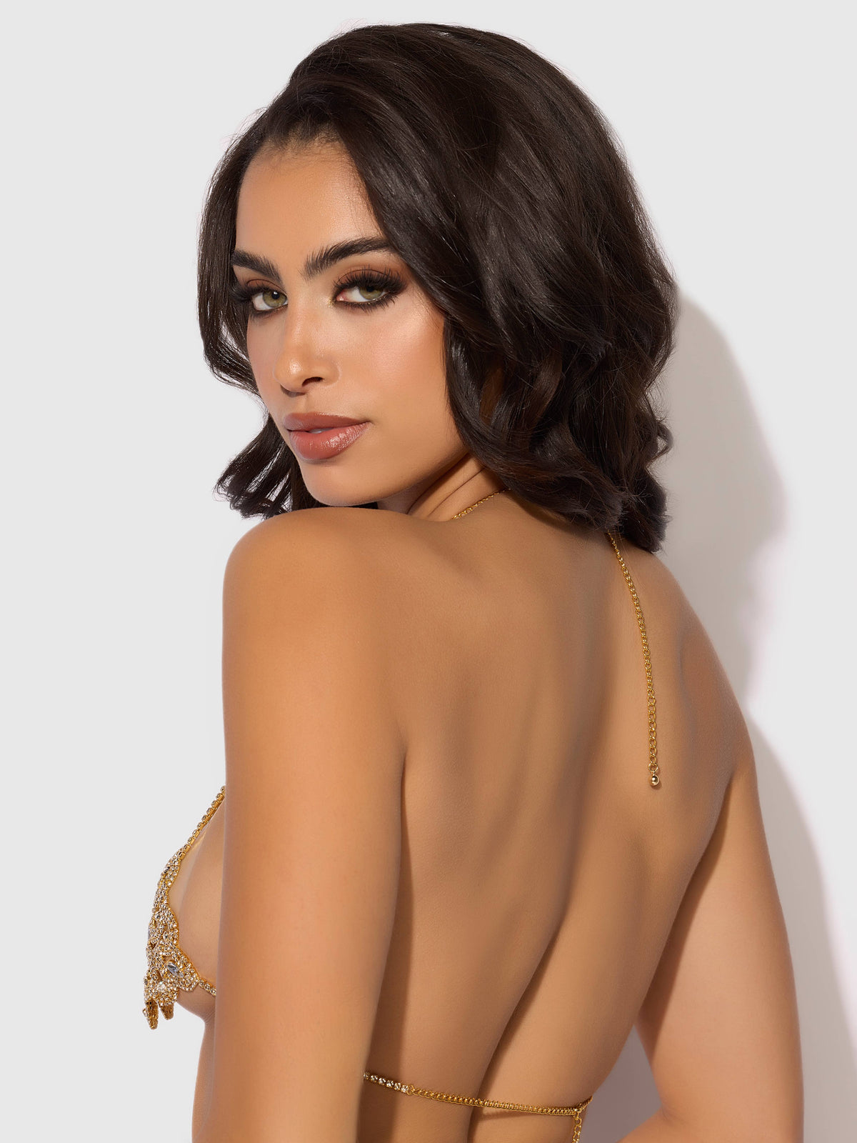 Rhinestone Swirl Knot Bralette — view 5 | Lavah Pleasure