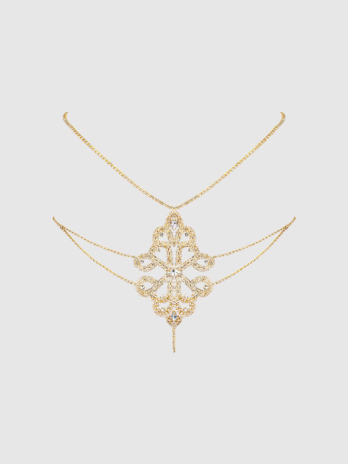 Rhinestone Swirl Knot Panty