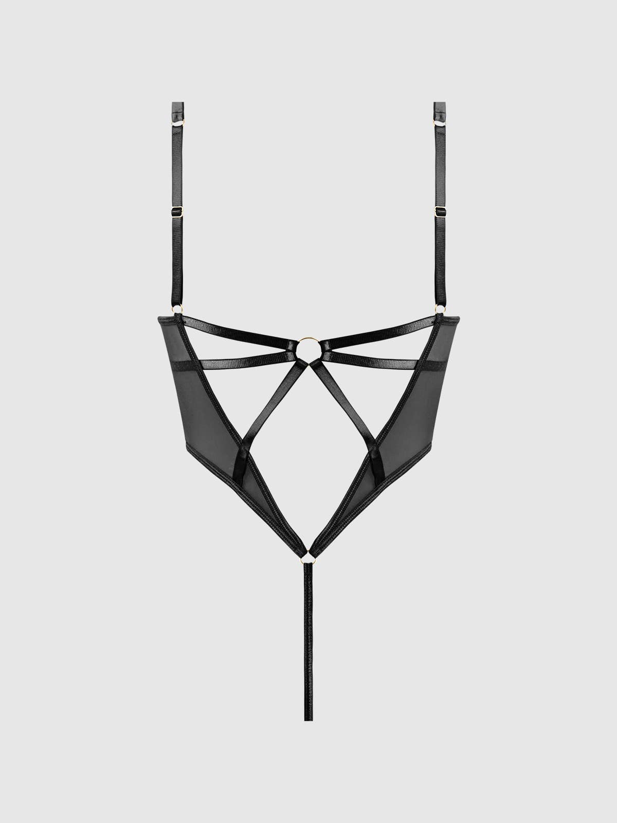 Mesh Micro Underwire Bodysuit — view 4 | Lavah Pleasure