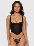 Jocelyn Lace Underwire Bustier & G-String Set — Panty | Lavah Pleasure