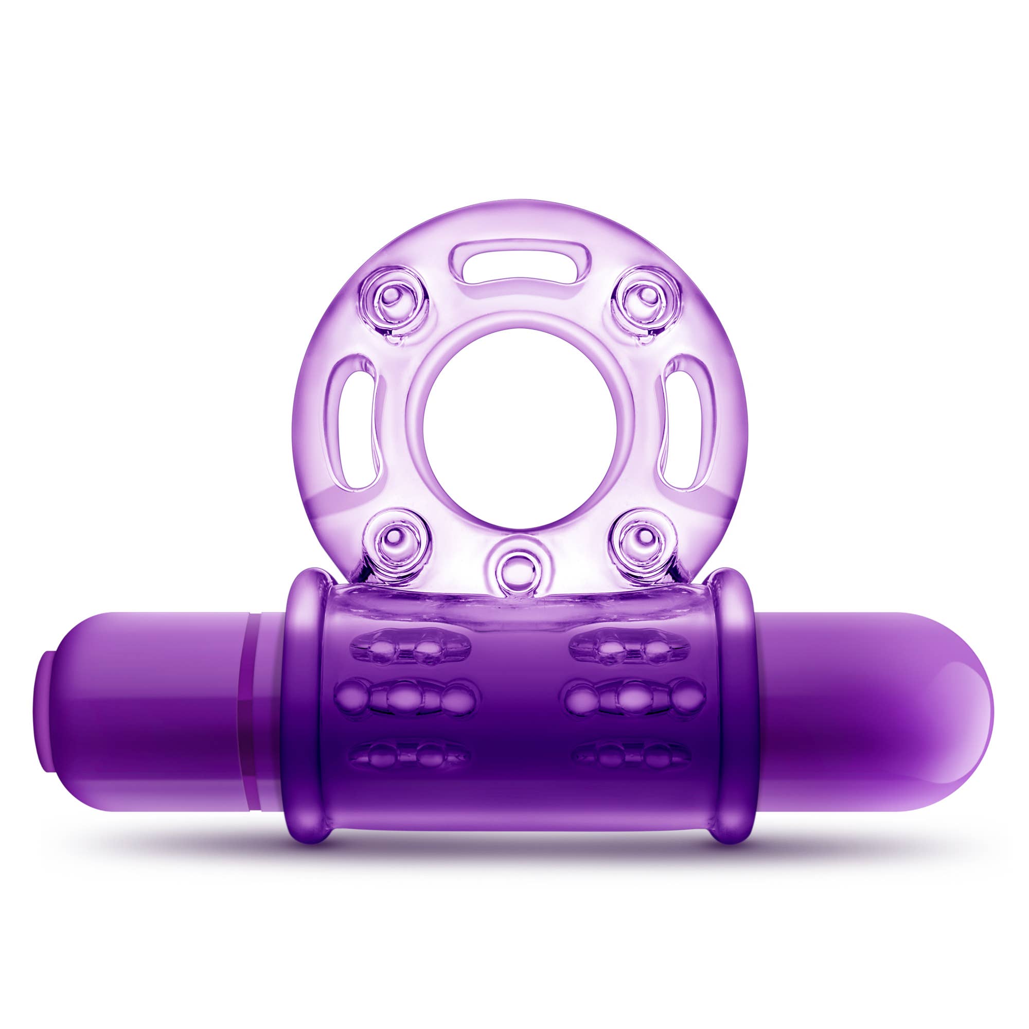 Play With Me - Couples Play - Vibrating Cock Ring - Purple — view 6 | Lavah Pleasure