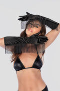 Satin Fringe Opera Gloves — Accessory | Lavah Pleasure