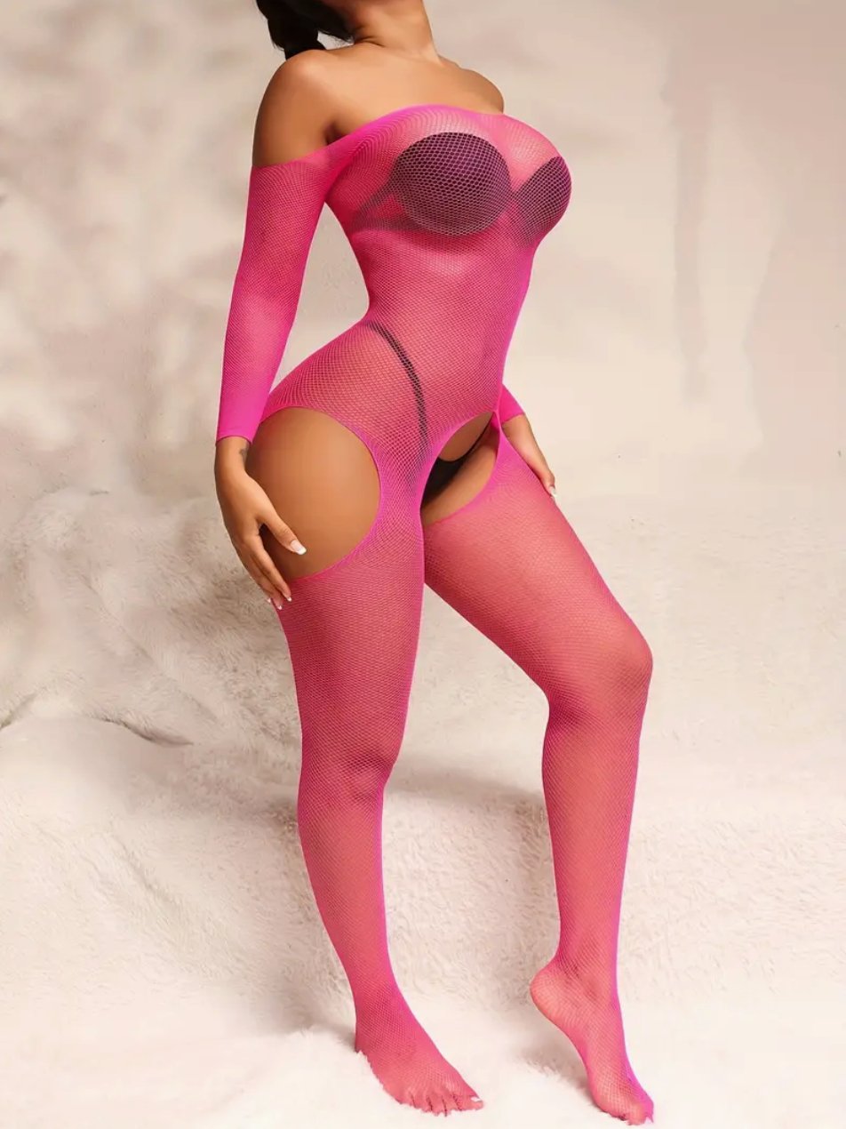 Pretty In Pink Bodystocking