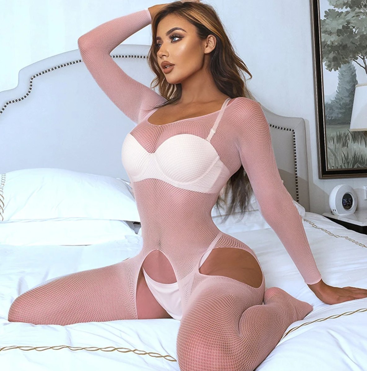 Pretty In Pink Bodystocking