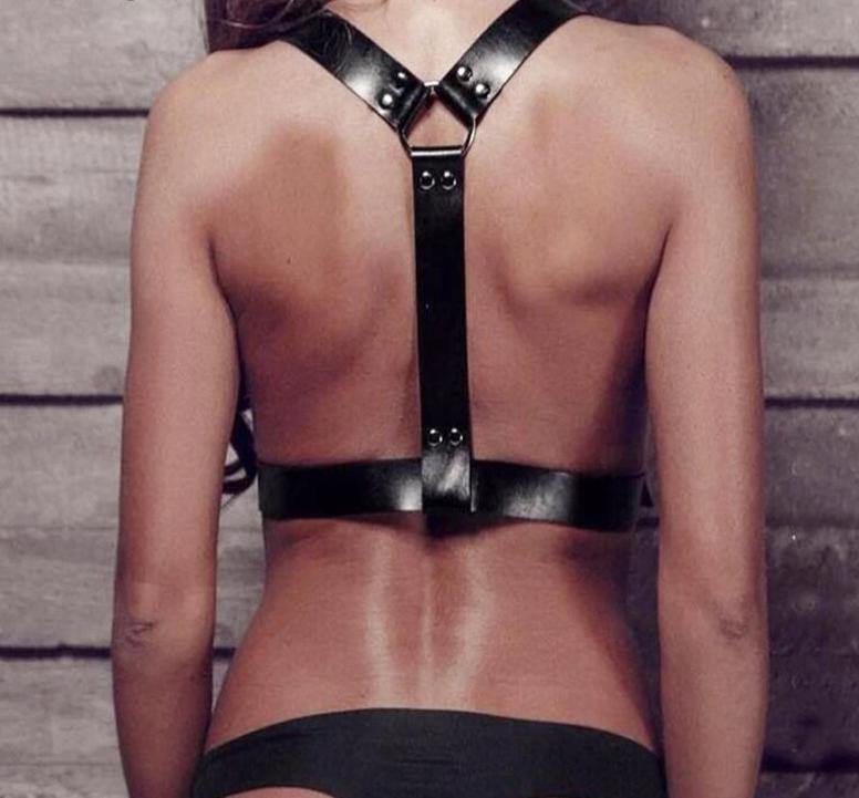 Obsession Leather Top — view 6 | Lavah Pleasure