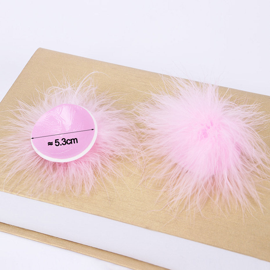 Faux Fur Pasties — view 4 | Lavah Pleasure