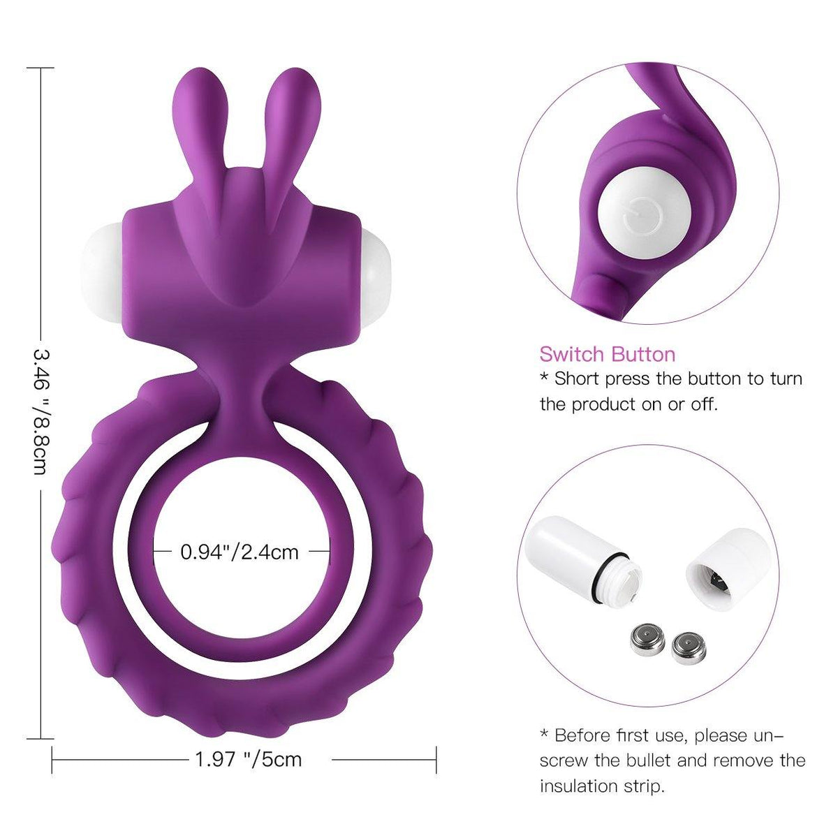 Happy Rabbit Love Ring — view 3 | Lavah Pleasure