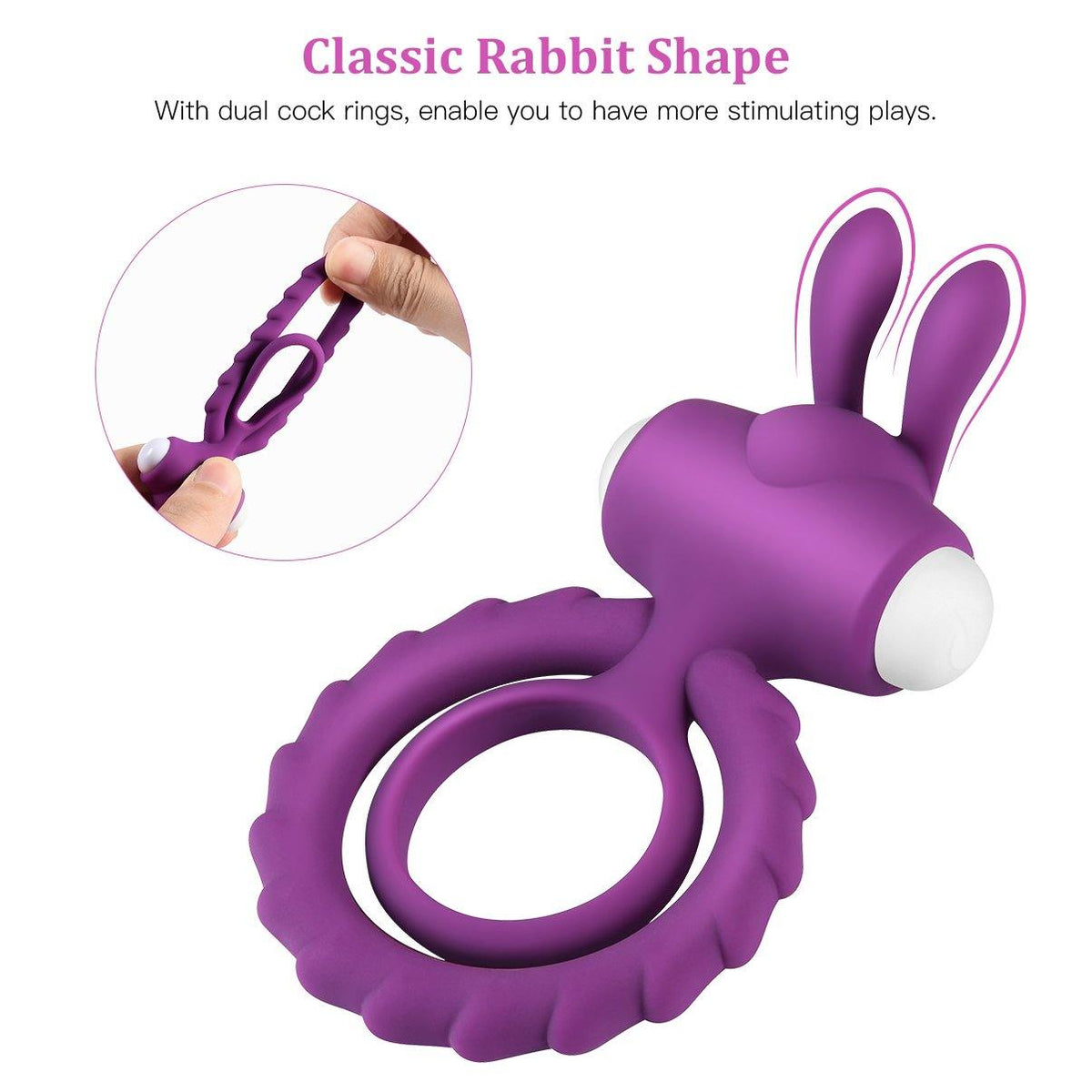 Happy Rabbit Love Ring — view 2 | Lavah Pleasure