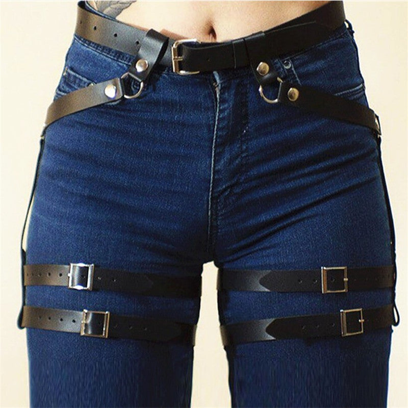 Croft Leather Garter — view 4 | Lavah Pleasure