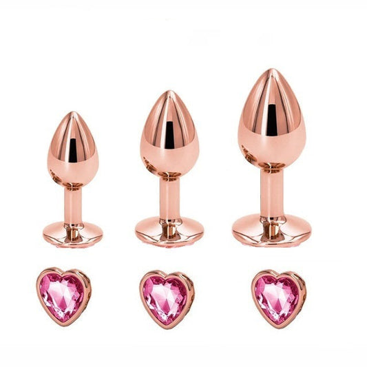 Rose Gold Tush Stimulator -  Set of 3