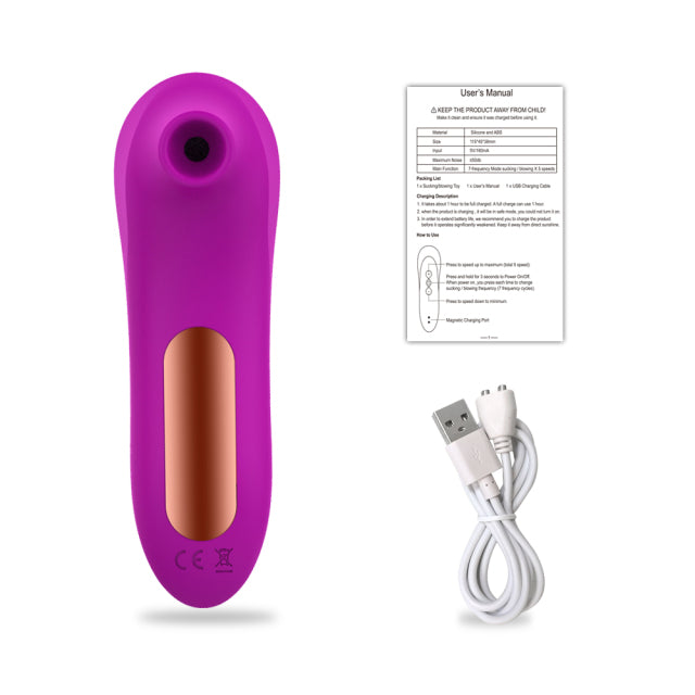 Vibrating Sucking Clitoral Massager